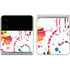 Chromatic Splatter White Galaxy Z Flip3 5G Skin